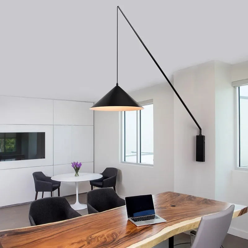 Long Fishing Rod Wall Lighting-Domus Collective