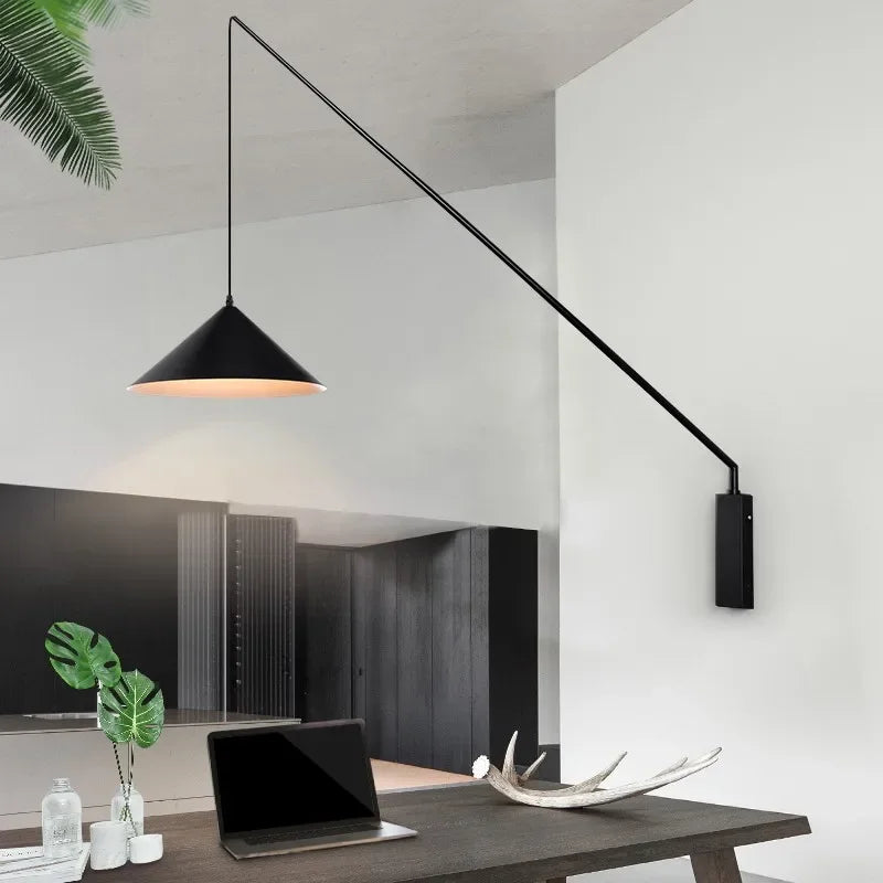 Long Fishing Rod Wall Lighting-Domus Collective