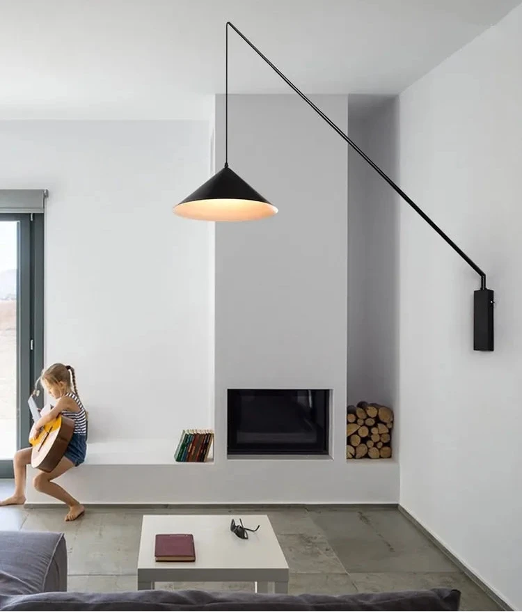 Long Fishing Rod Wall Lighting-Domus Collective