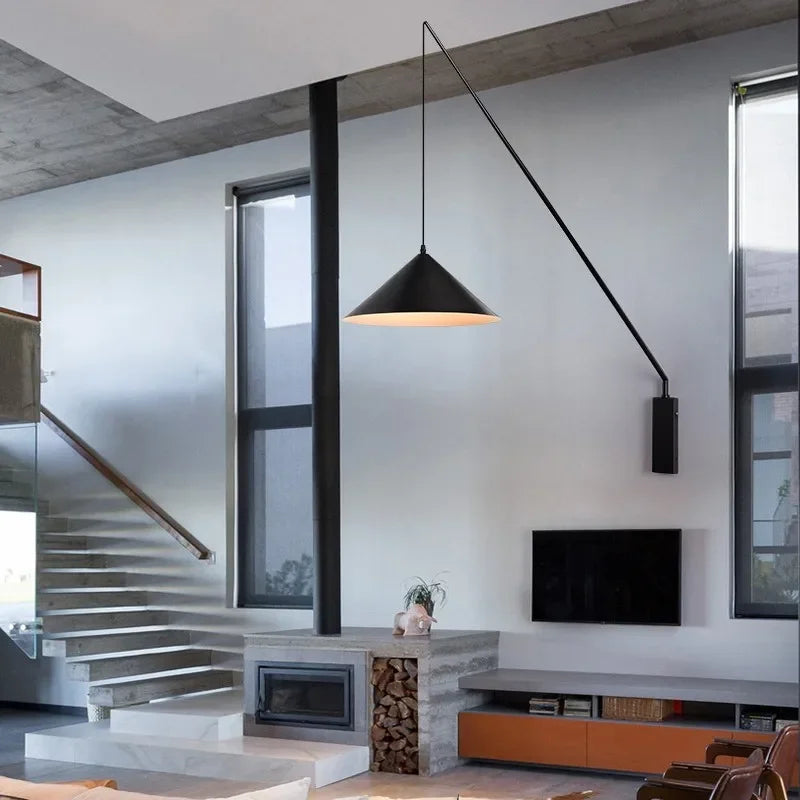 Long Fishing Rod Wall Lighting-Domus Collective