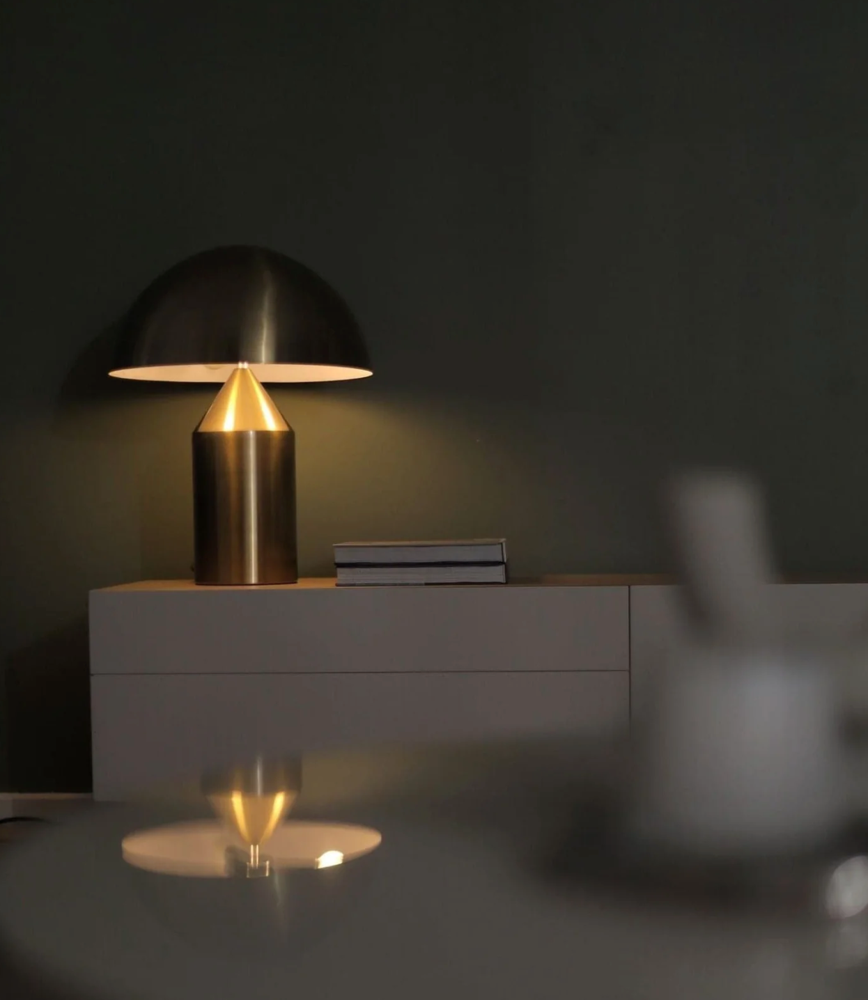 Lustrous Dome Table Lamp-Domus Collective