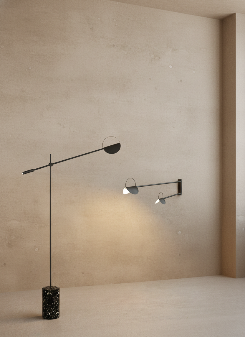 Petal Poise Floor Lamp-Domus Collective