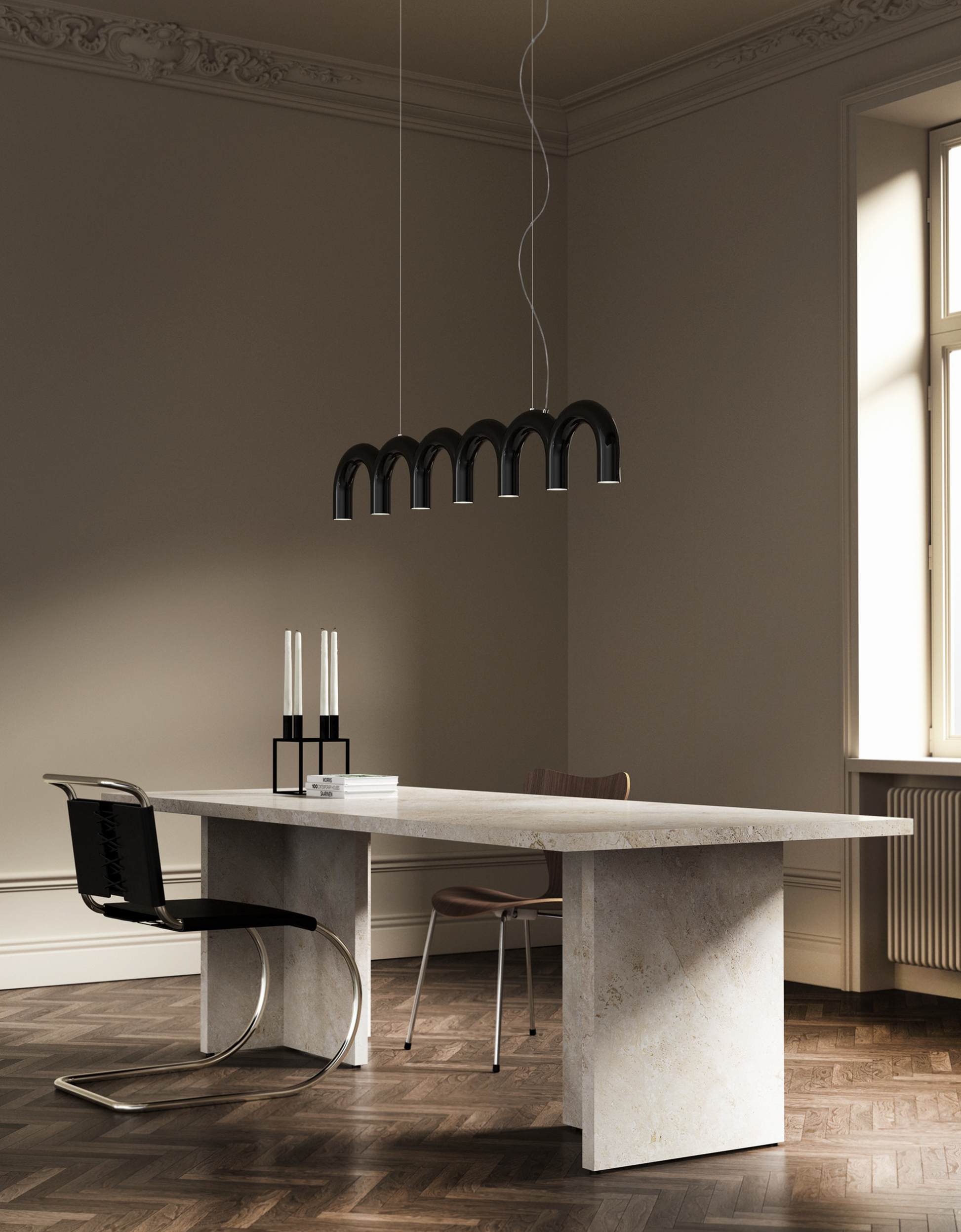 Rhythmic Arch Pendant Light-Domus Collective