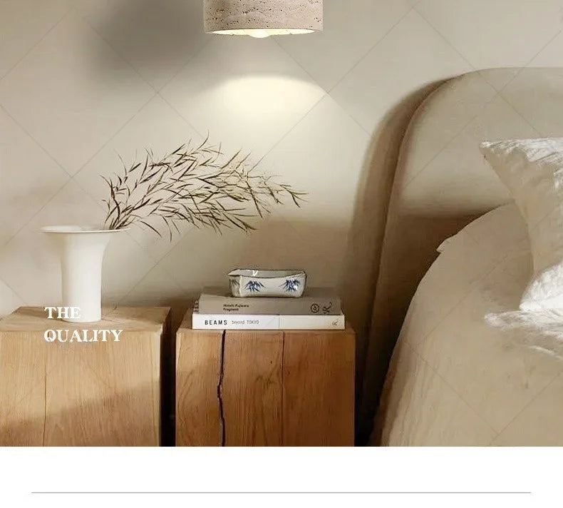 Stone Cylinder Pendant Lamp