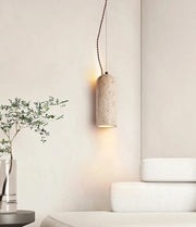 Travertine Bullet Pendant Lights